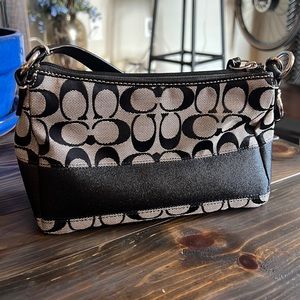 Black Coach Over shoulder purse